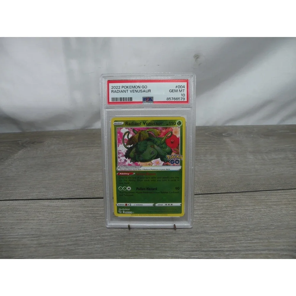 2022 Pokemon GO Radiant Venusaur #004 PSA 10 GEM MT Holo